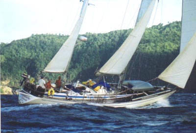 Sailing into Admiralty Bay - Bequie